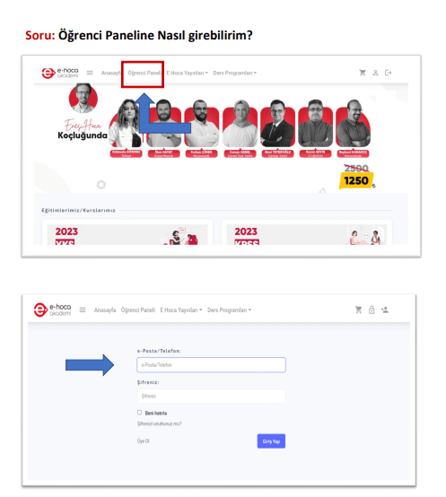 Öğrenci Paneline Nasıl girebilirim?