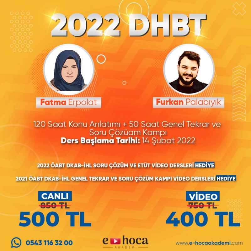 2022 DHBT HAZIRLIK KURSU