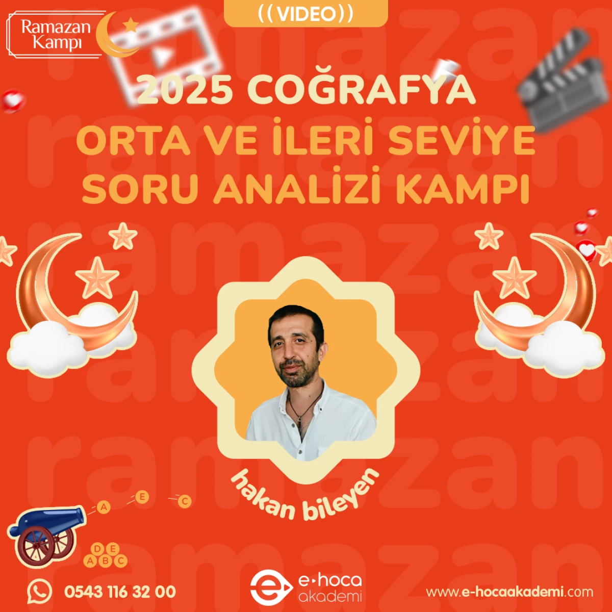 2025 MEB-AGS COĞRAFYA HAKAN BİLEYEN İLE ORTA VE İLERİ SEVİYE SORU ANALİZİ RAMAZAN KAMPI