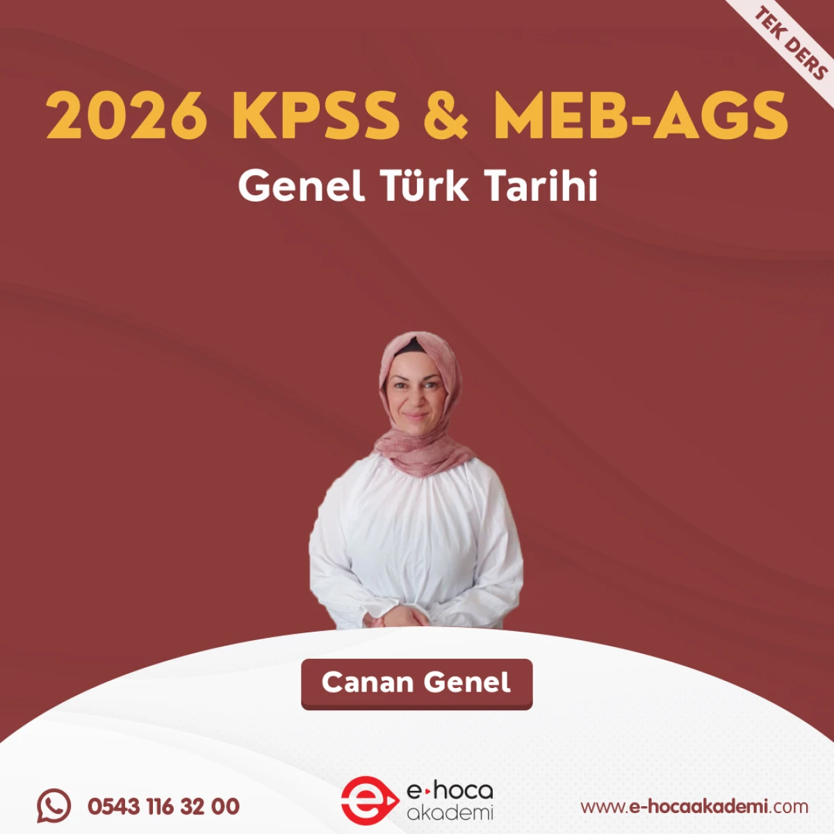 2026 KPSS & MEB-AGS - GENEL TÜRK TARİHİ