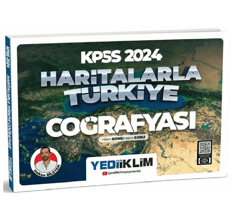 2024 KPSS HARİTALARLA TÜRKİYE COĞRAFYASI HEM KONU HEM SORU- ÜCRETSİZ KARGO -